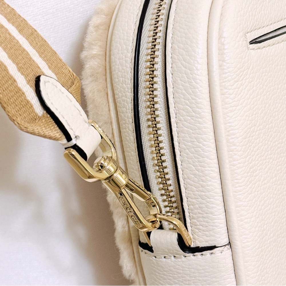 KATE SPADE Rosie Faux Shearling North South Crossbody Handbag NWT - Picture 13 of 16